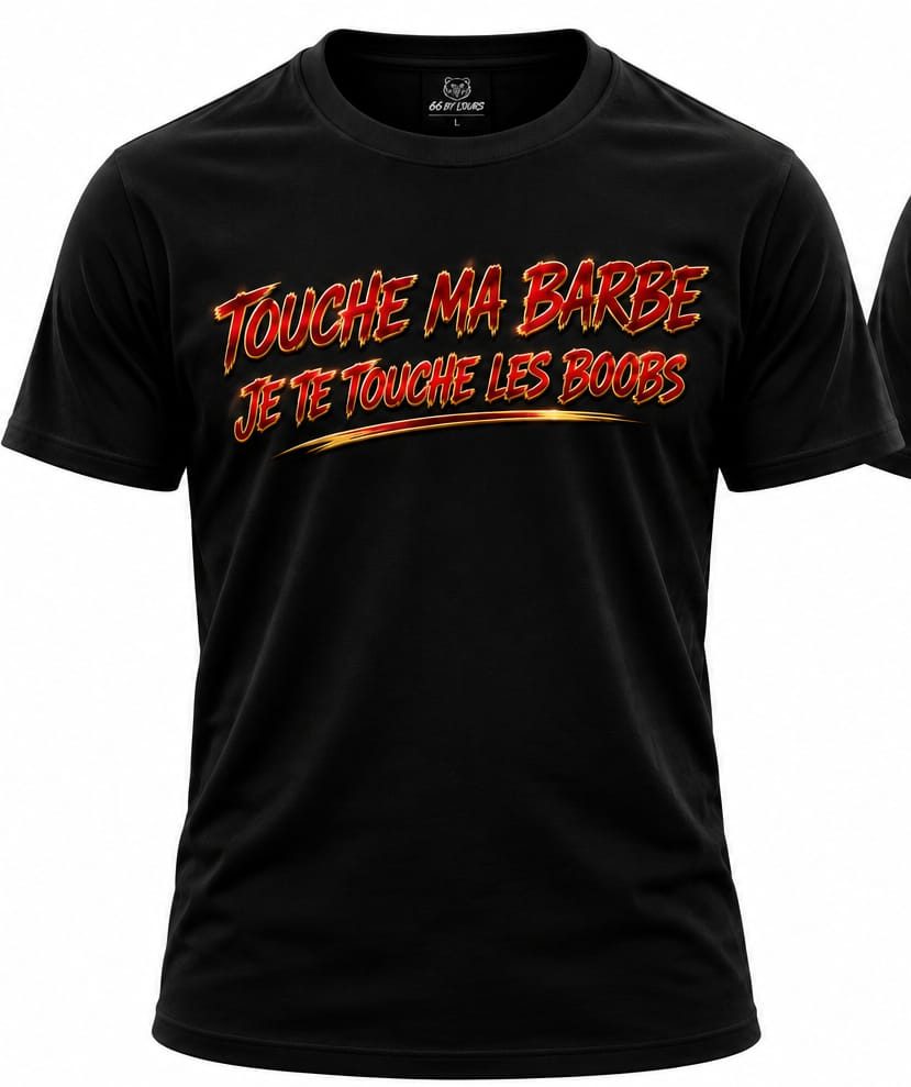 T-shirt 66BYLOURS à message Mangez sain, série limitée imprimée à Bages